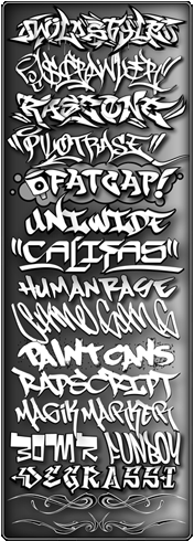 Graffiti Letter Styles from Graffiti Fonts 3